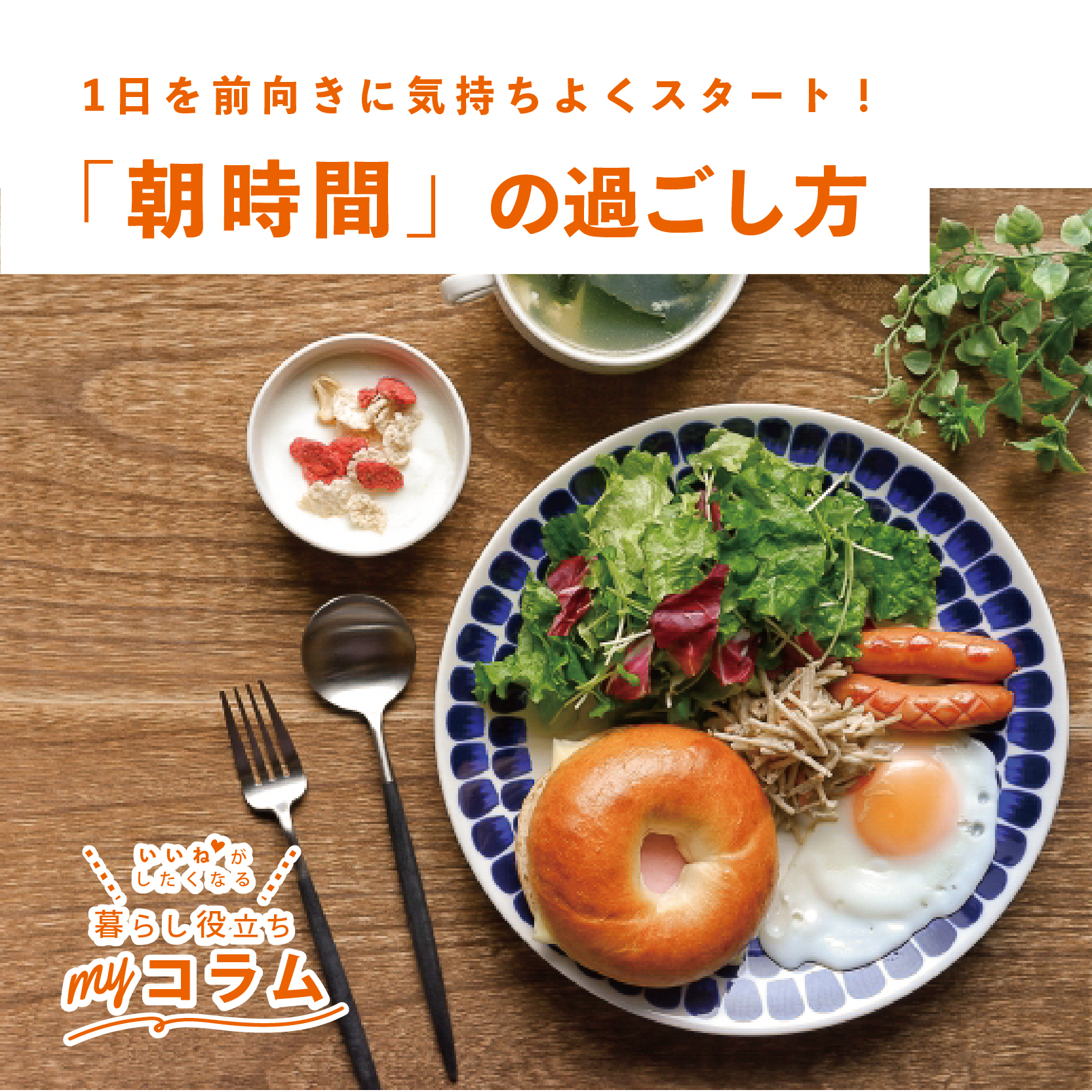 1日を前向きに気持ちよくスタート! “ 朝時間 ″ の過ごし方