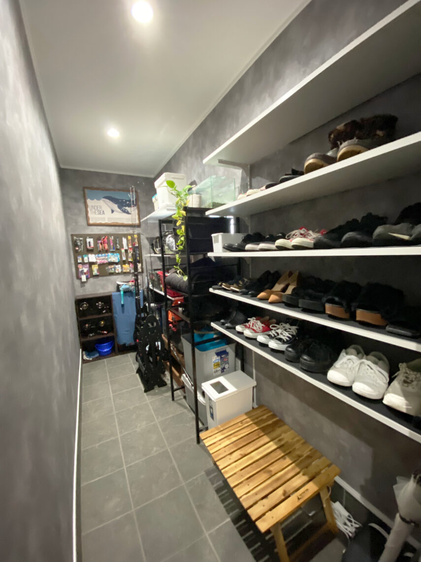 キッチンが主役の回遊動線の平屋