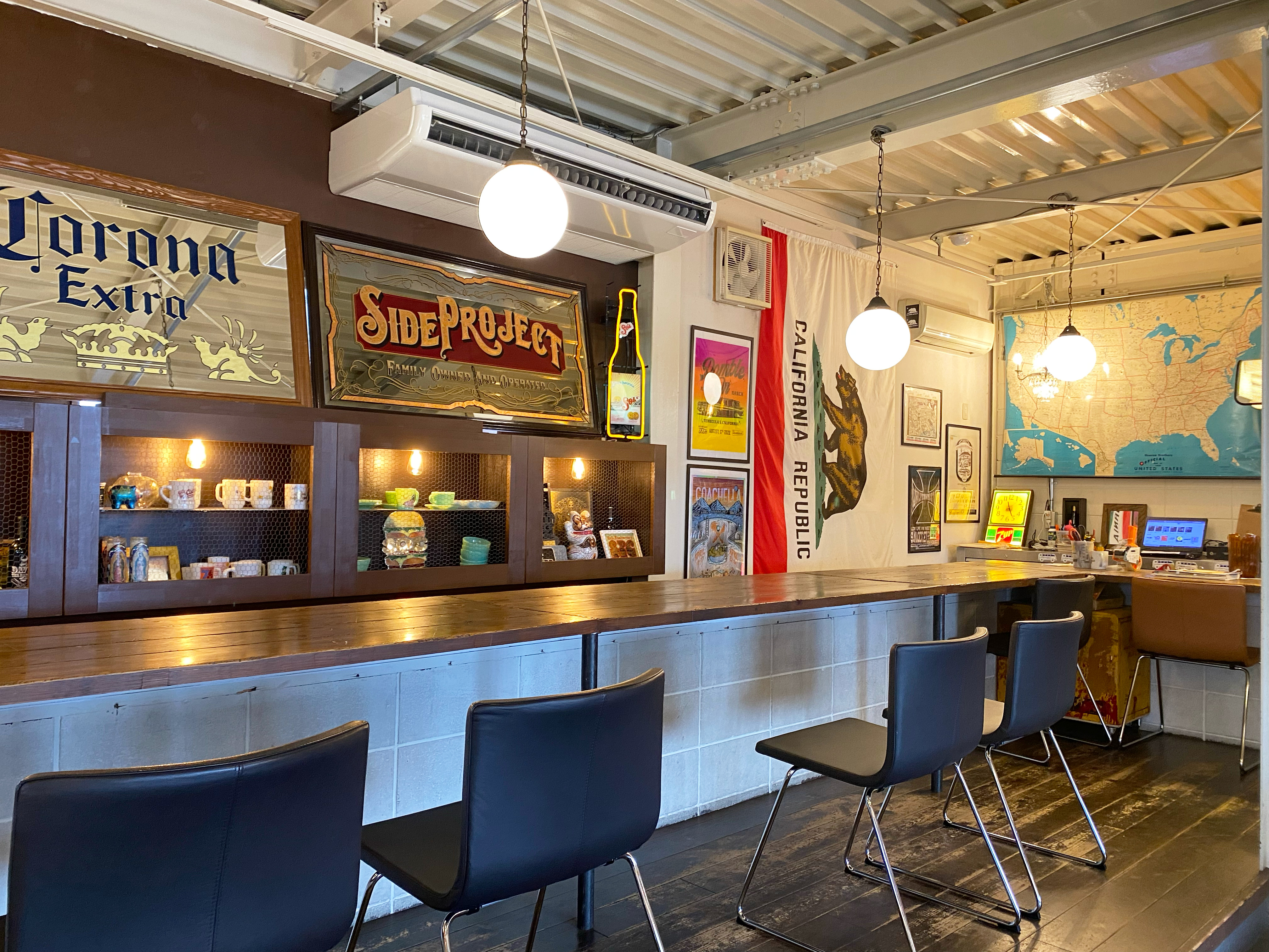 夢いっぱいの秘密基地アメリカンDiner「SIDE PROJECT CAFE」