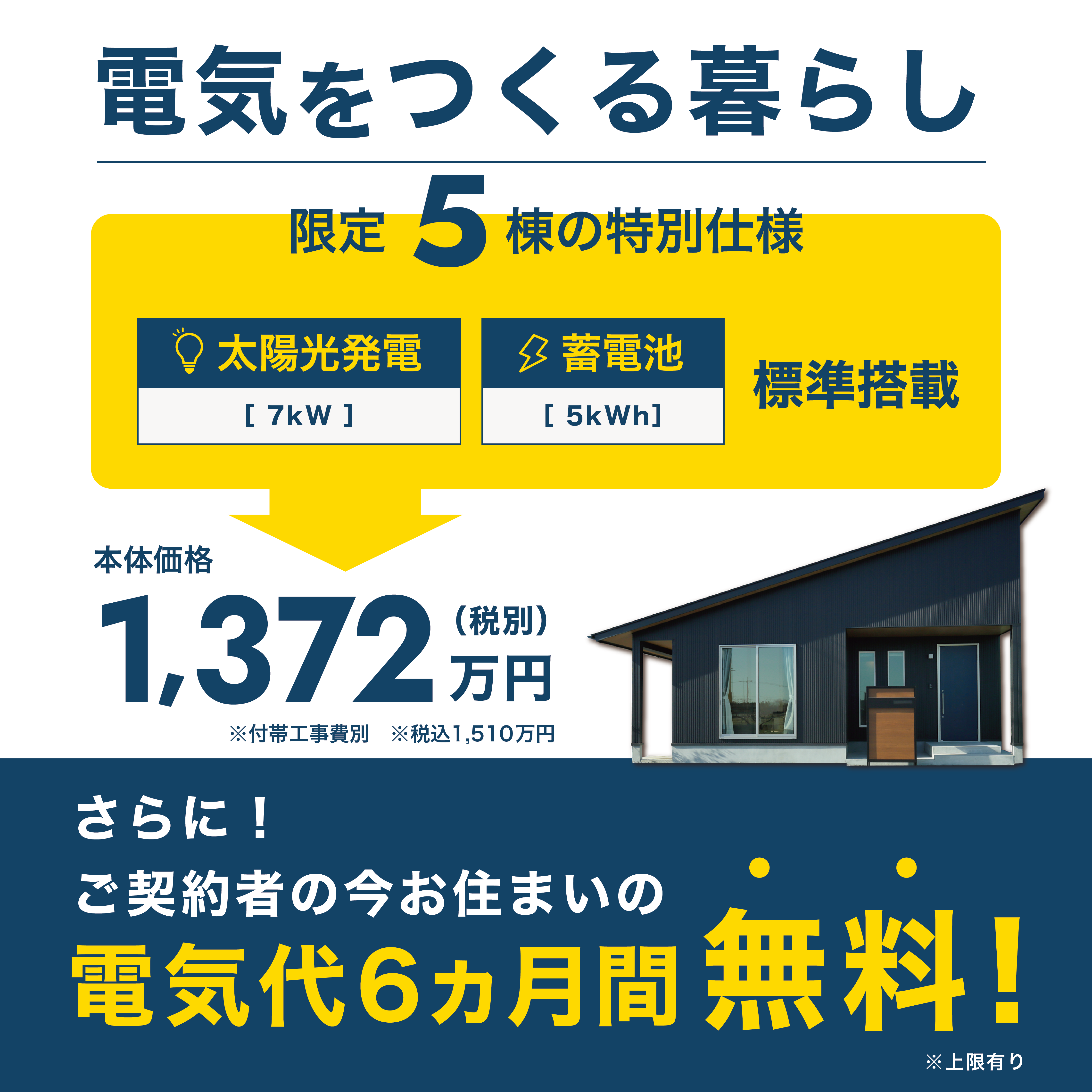【電気代高騰】電力自給自足の暮らし【新築応援キャンペーン】